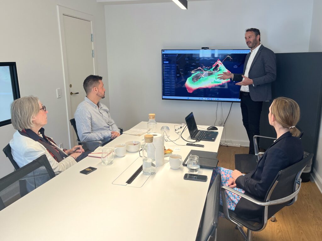 Aegir Insights' CEO Scott Urquhart showcasing our geospatial solution Aegir GAMMA, used to accelerate offshore wind site identification and resource strategy in Nova Scotia in Canada.