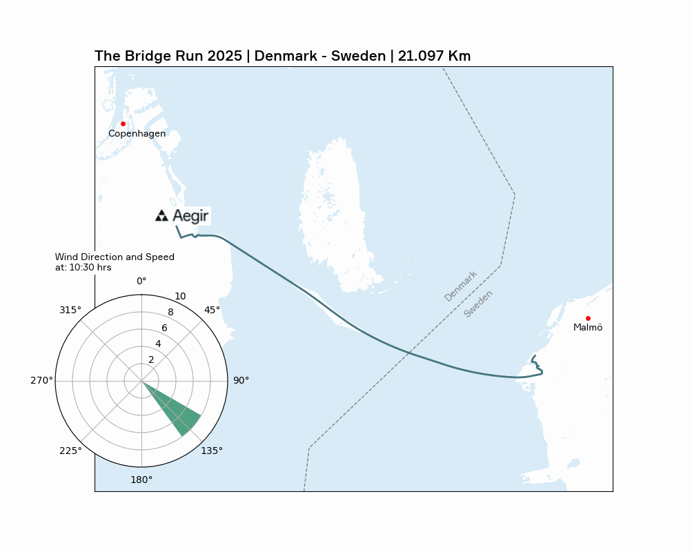 Aegir Insights' running club participating in the Bridge Run 2025
